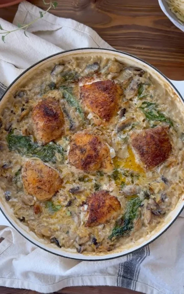 Creamy Parmesan Chicken Orzo
