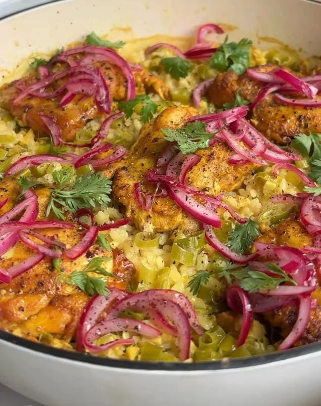 Cauliflower Rice with Turmeric Chicken