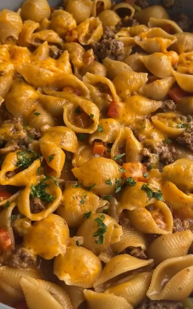 One Pot Creamy Taco Pasta