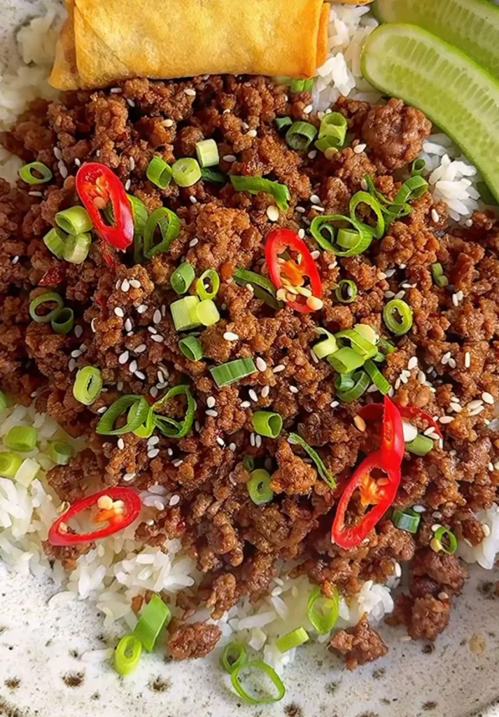 Korean-Inspired Beef Rice Bowl