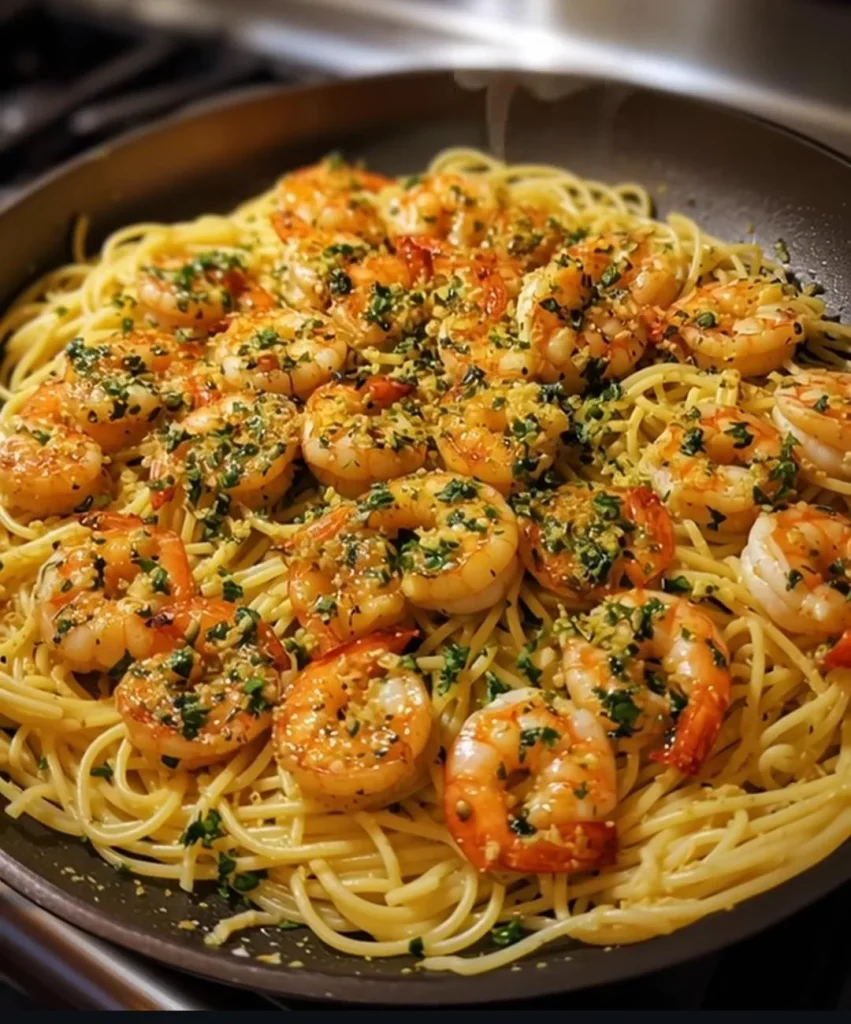 Garlic Butter Shrimp Pasta