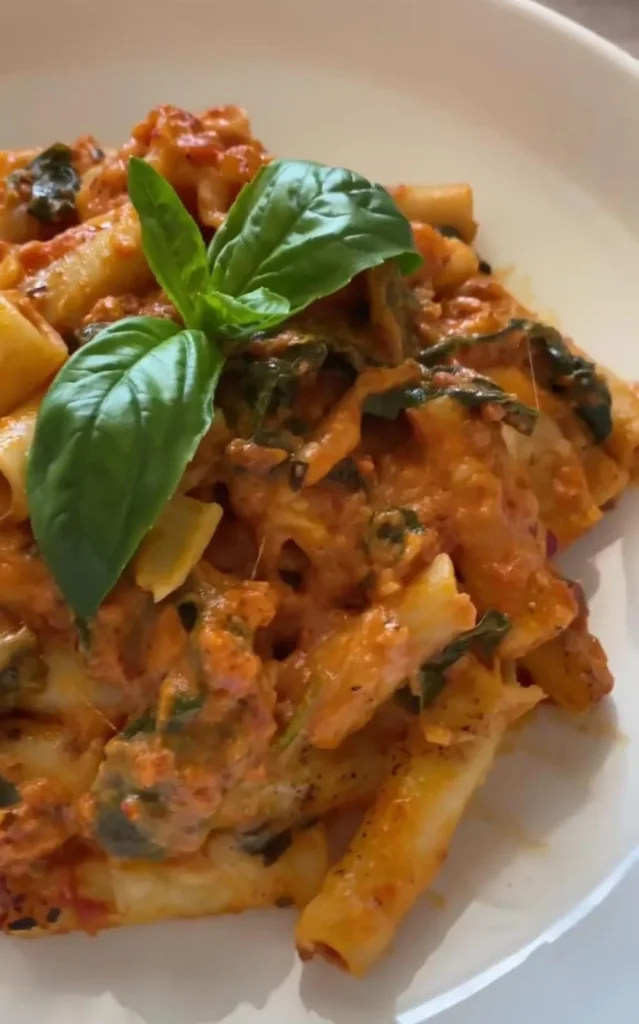 Baked Ziti with Spinach