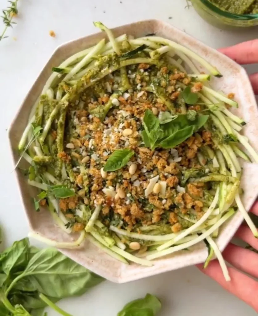 Zucchini Noodles with Pesto