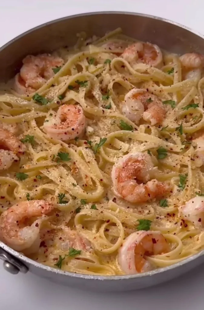 Lemon Garlic Shrimp Pasta