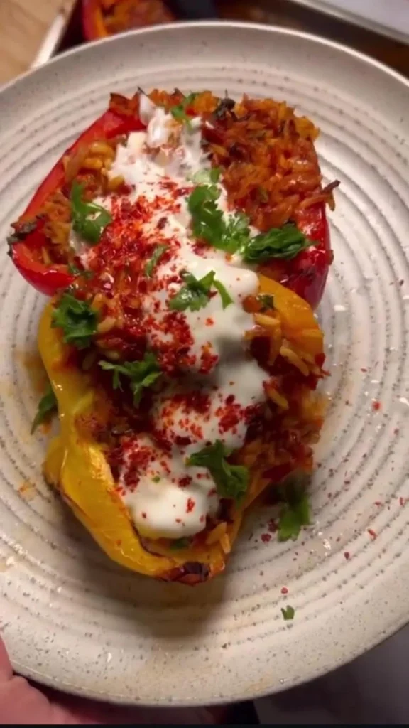Veggie-Stuffed Bell Peppers