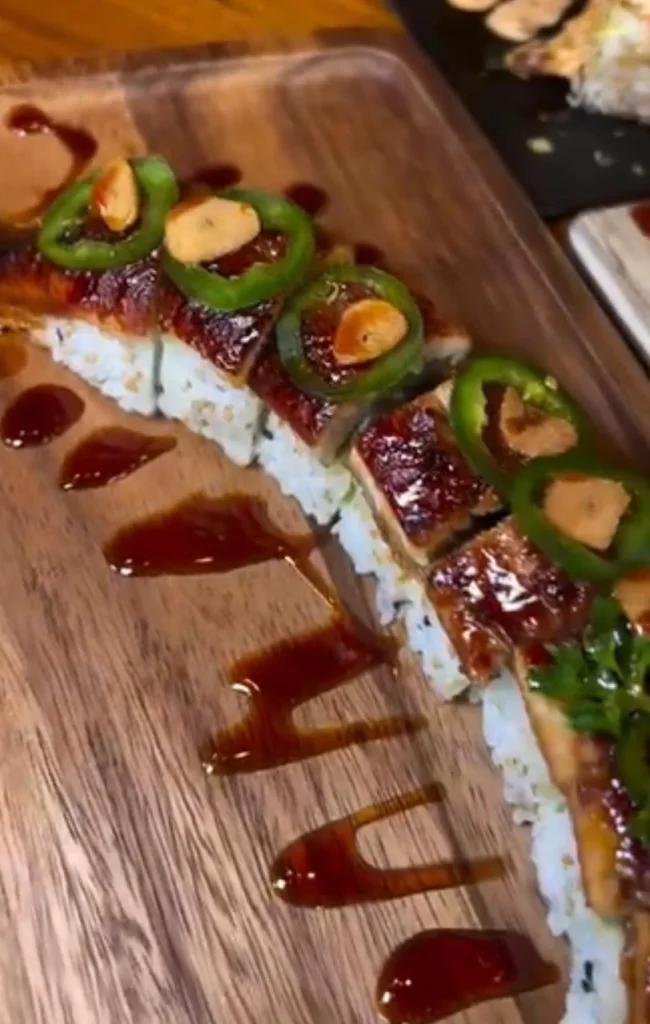 Dragon Roll with Eel and Avocado