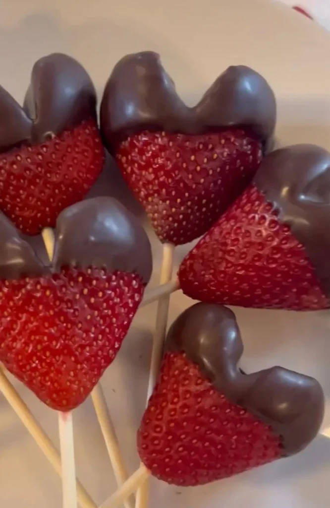 Chocolate Drizzle Heart Cookies