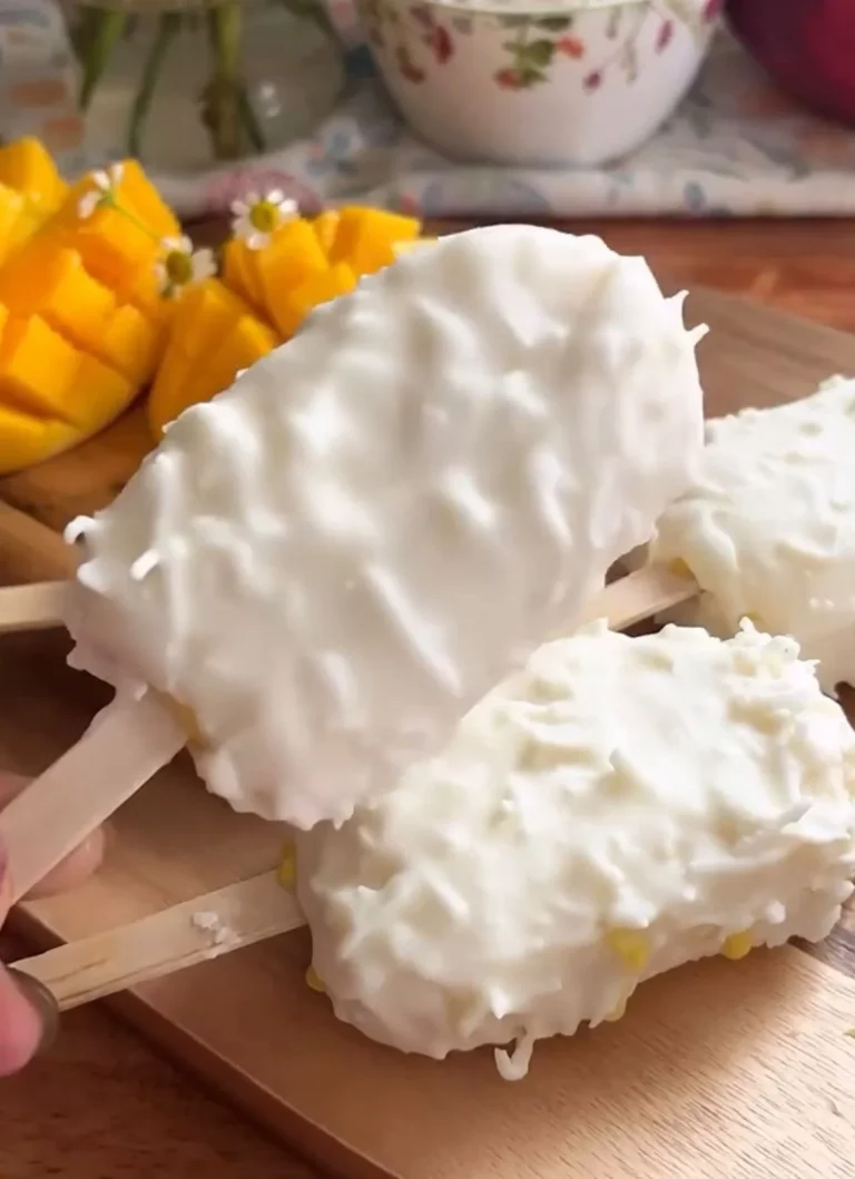 Mango Coconut Popsicles