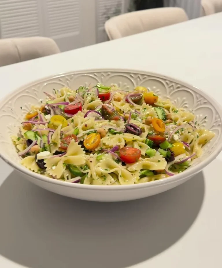 Mediterranean Chickpea Pasta Salad