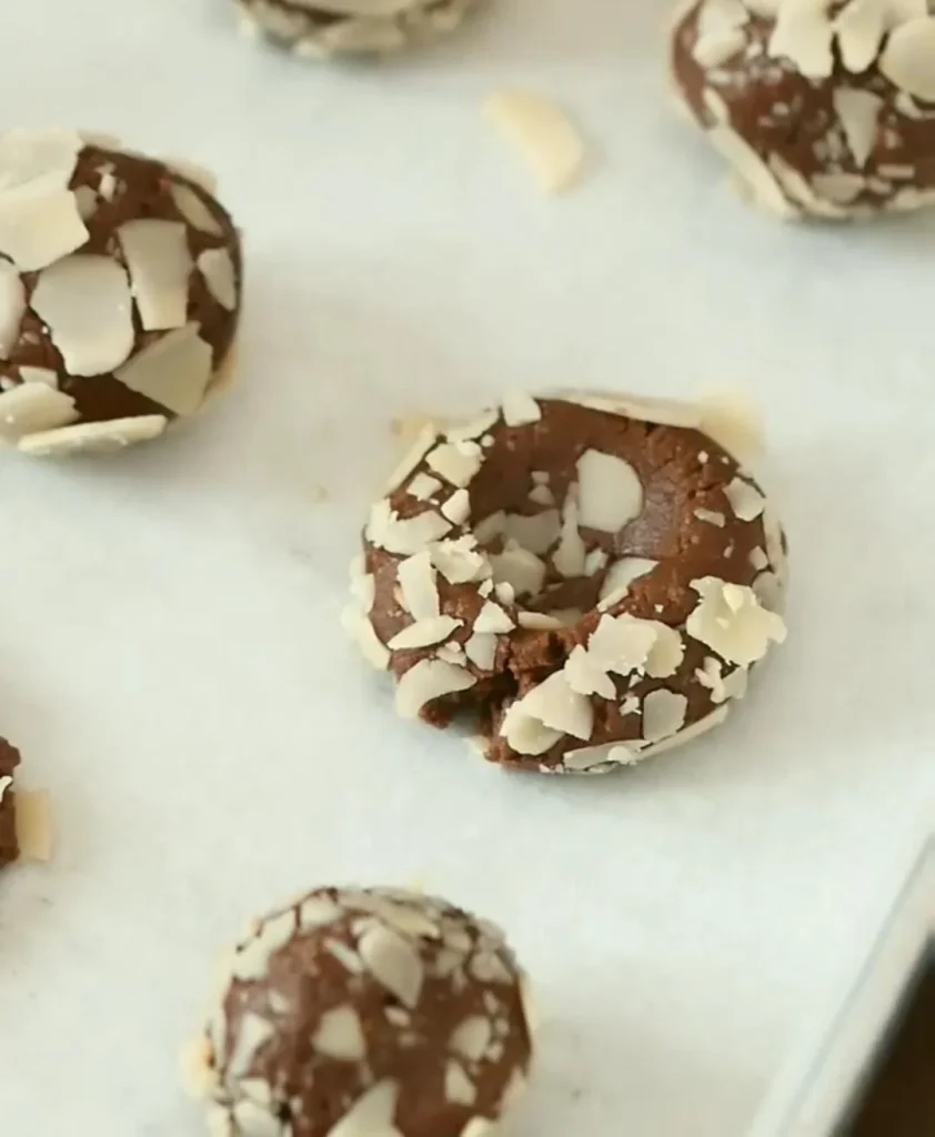 Raspberry Almond Thumbprint Cookies