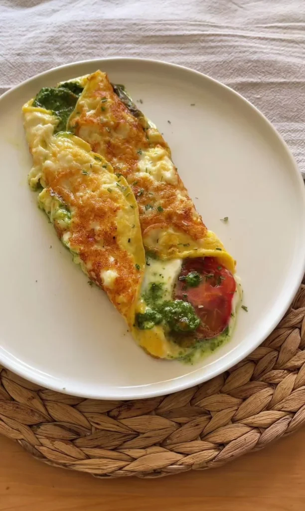 Tomato Feta Omelette