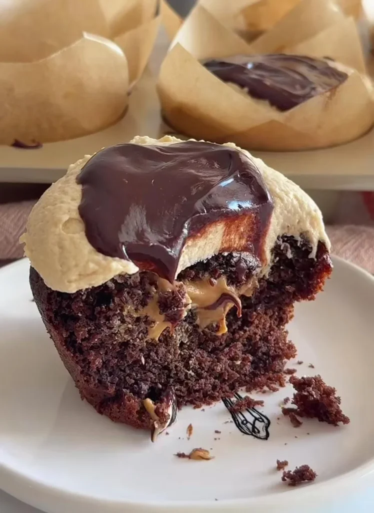 Chocolate Almond Cupcakes
