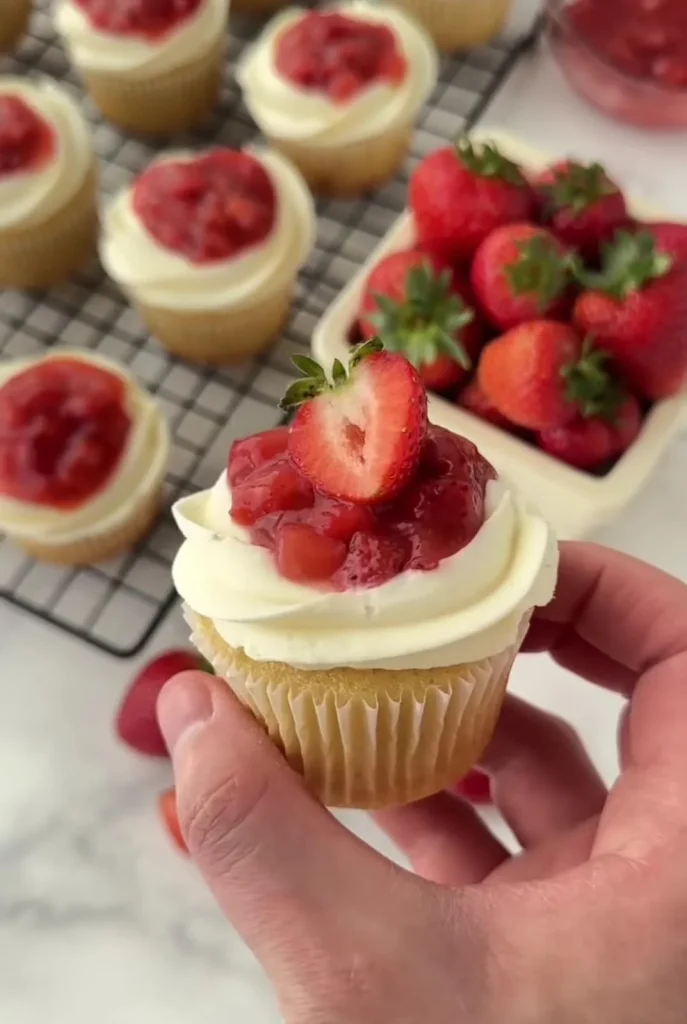 Strawberry Shortcake Cupcakes