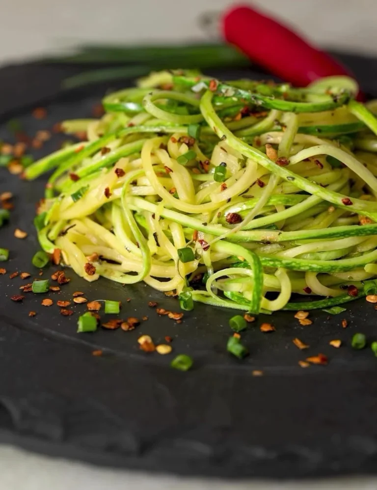 Zucchini Noodle Pesto Bowl