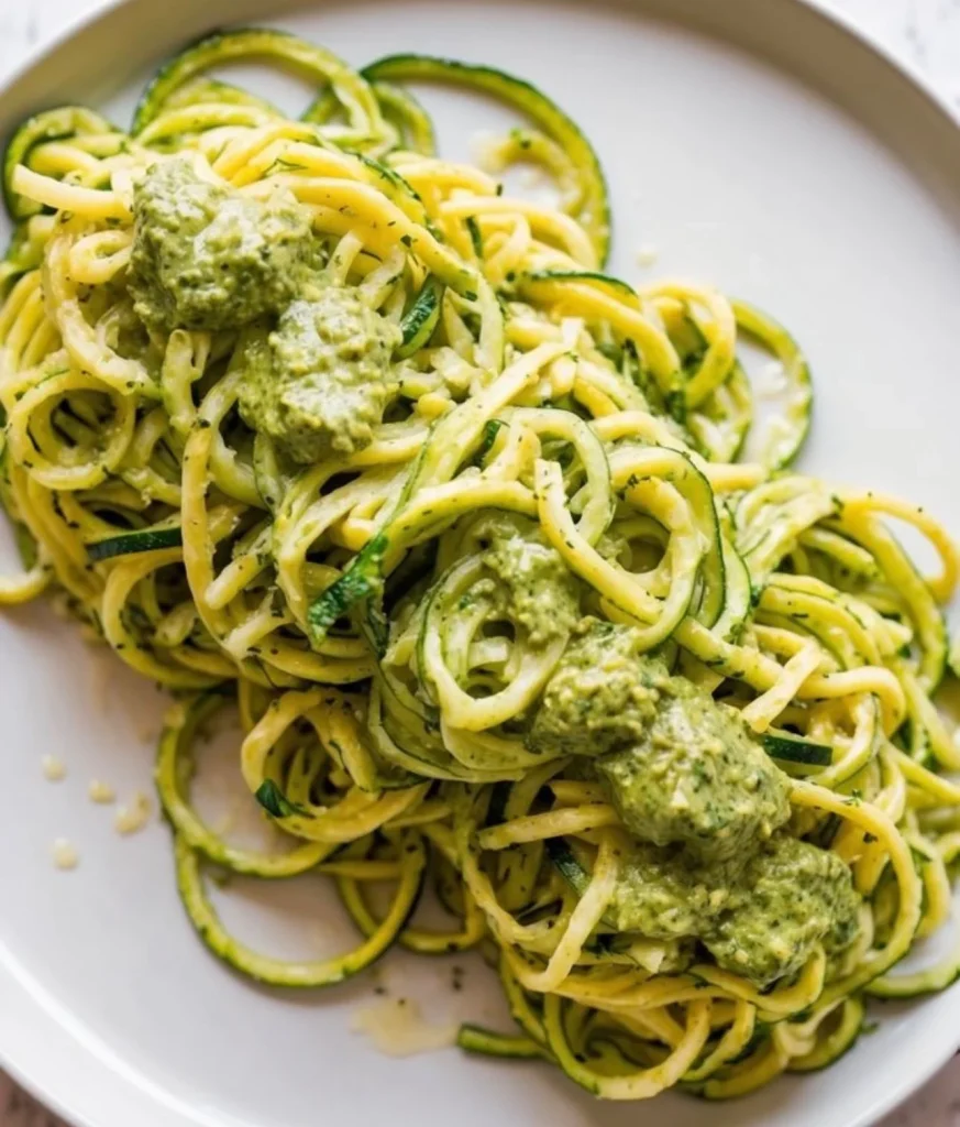  Zucchini Noodle Pesto