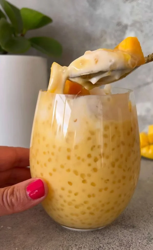 Mango Sago Coconut Dessert