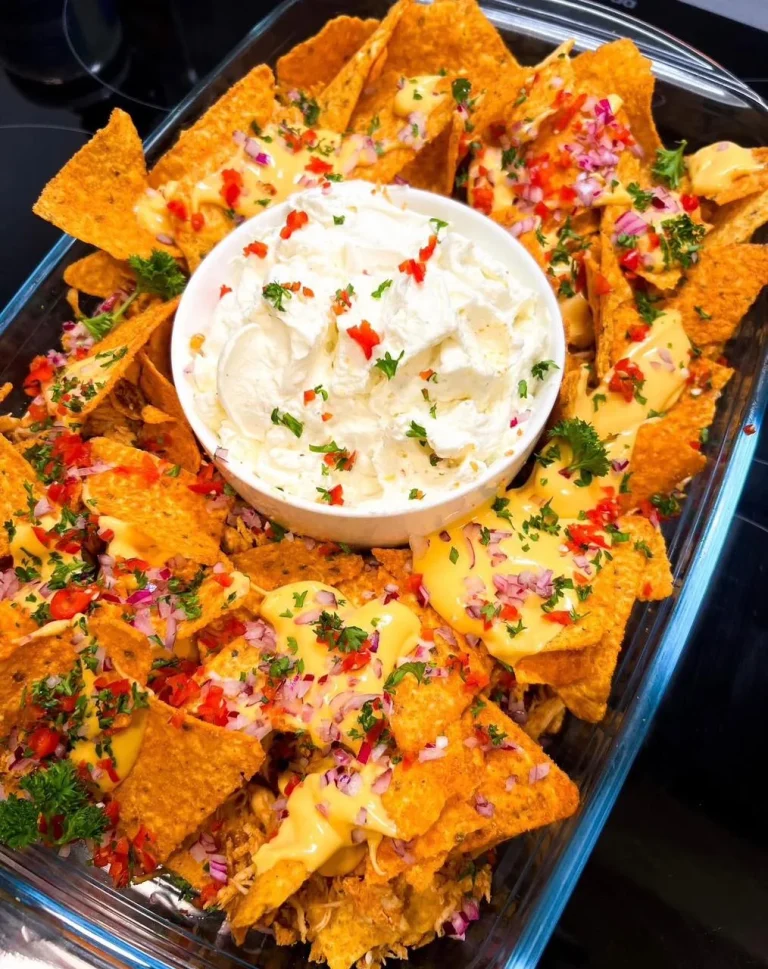 Loaded Chicken Nacho Skillet