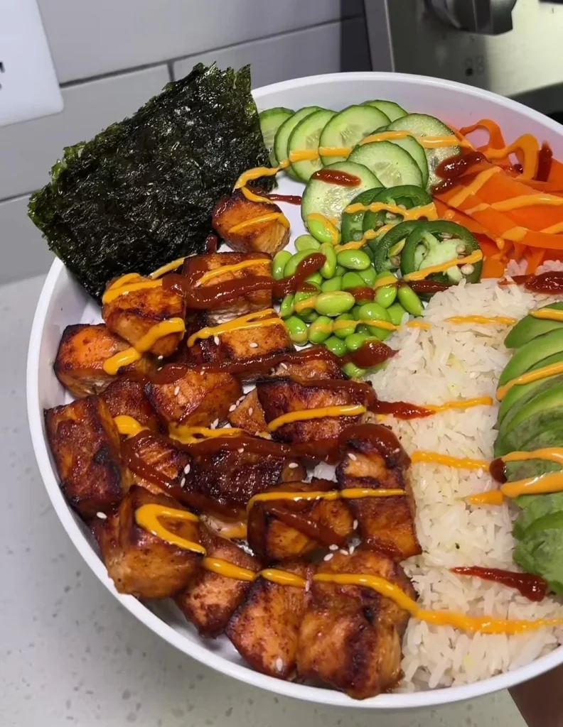 Teriyaki Salmon Bowls