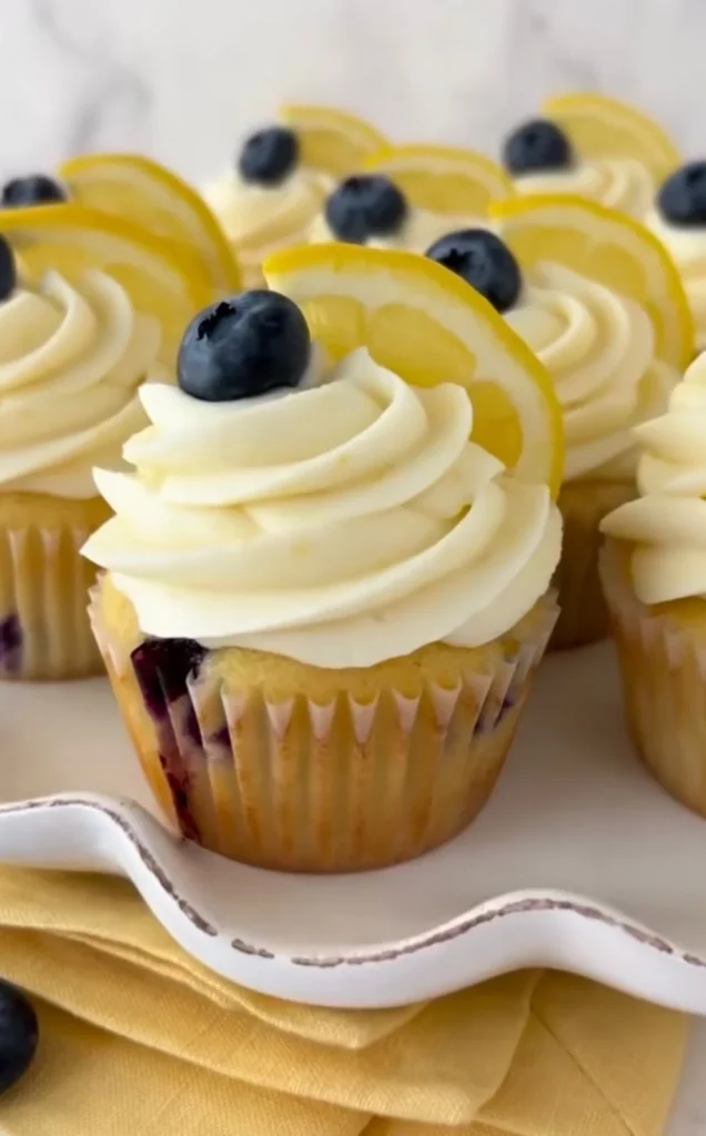 Lemon Blueberry Cupcake
