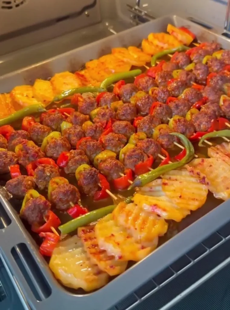 Turkey Meatball Skewers