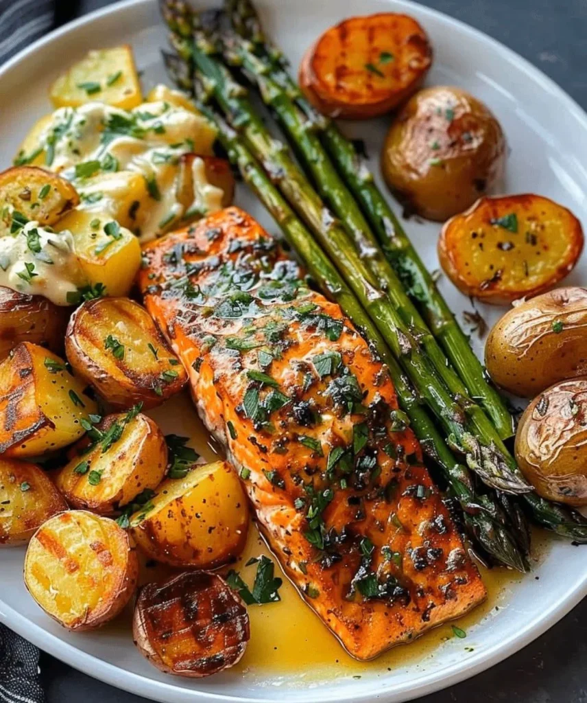 Grilled Salmon & Asparagus