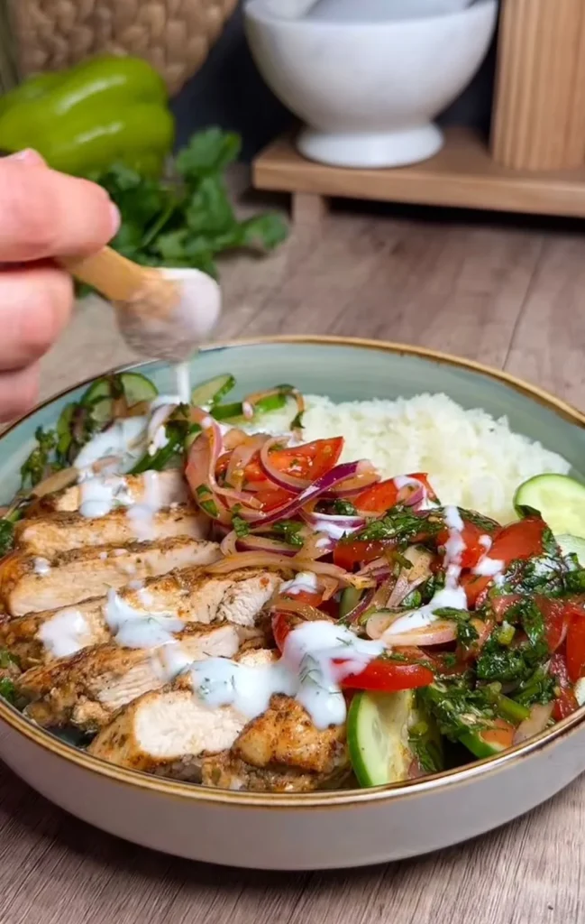 Cauliflower Rice Chicken Bowl
