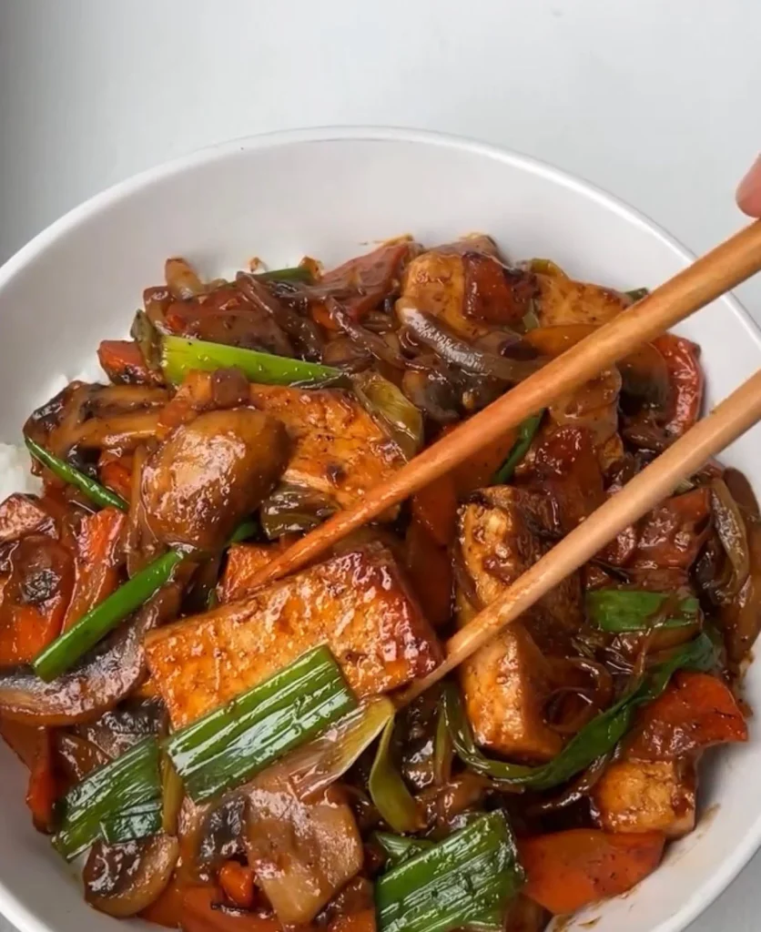 Spicy Tofu & Veggie Stir-Fry