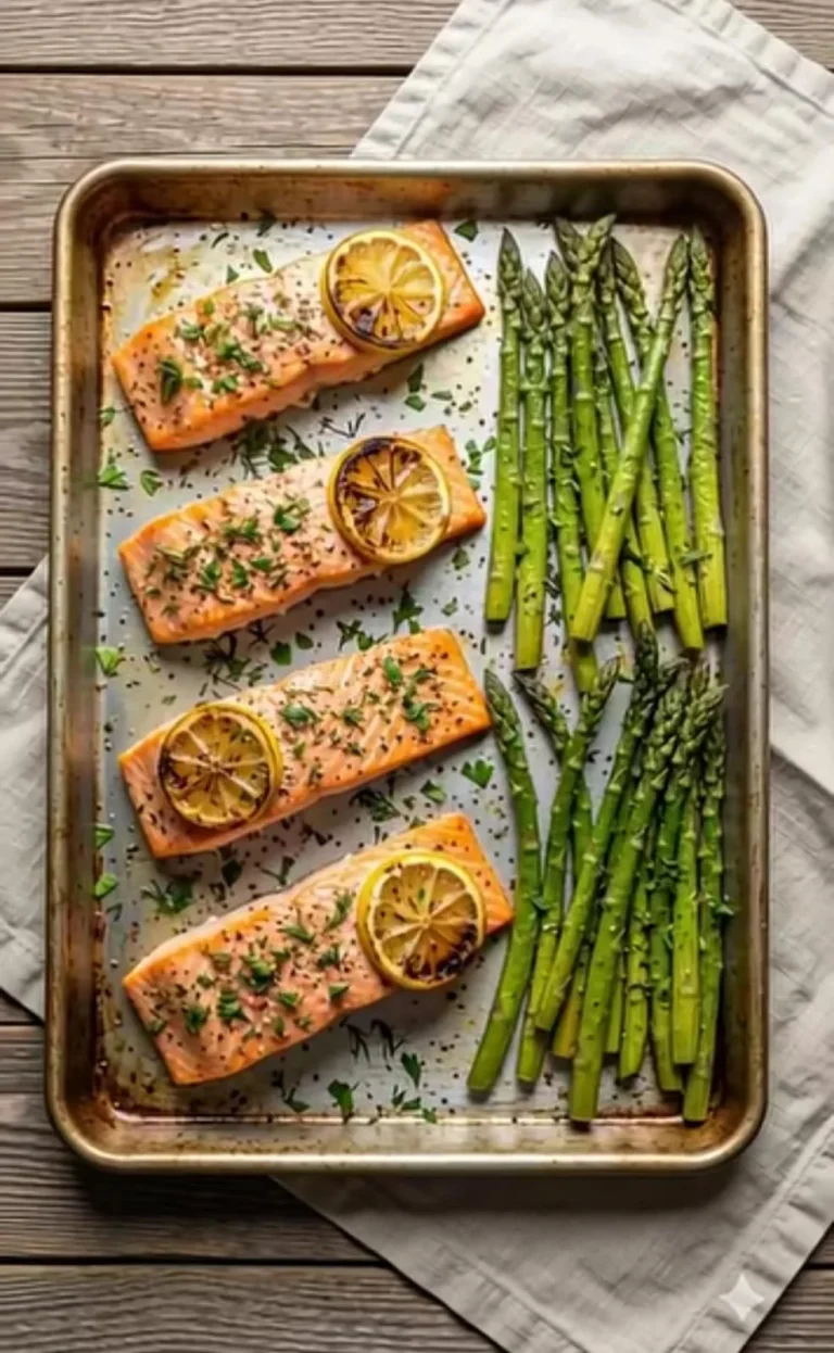 Salmon & Asparagus Sheet Pan