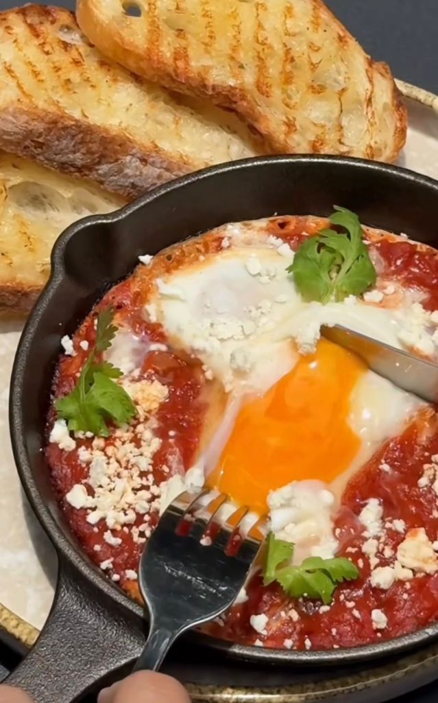 Southwest Egg and Black Bean Skillet