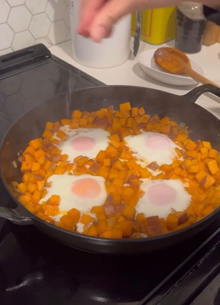 Sweet Potato and Egg Hash