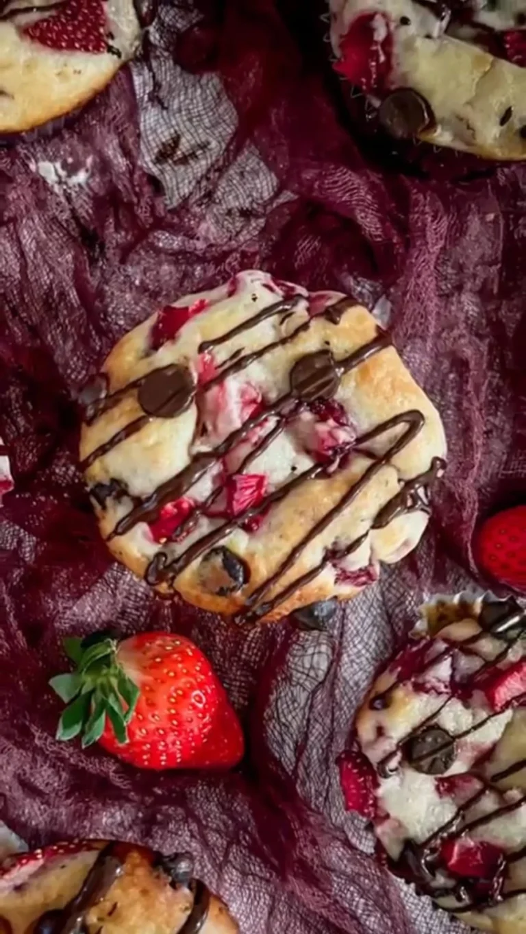 Greek Yogurt Strawberry Muffins