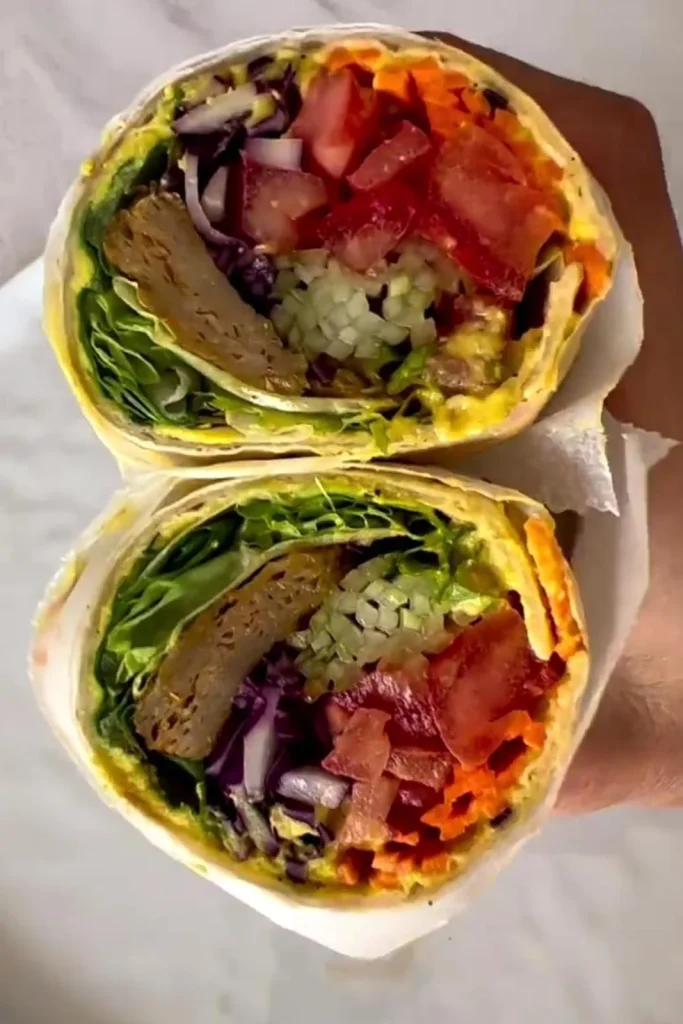 Veggie Hummus Wrap | Lunches For School