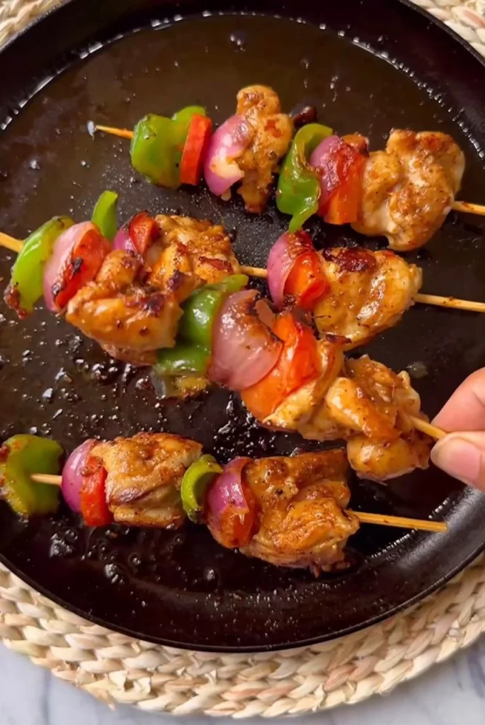 Grilled Veggie and Halloumi Skewers