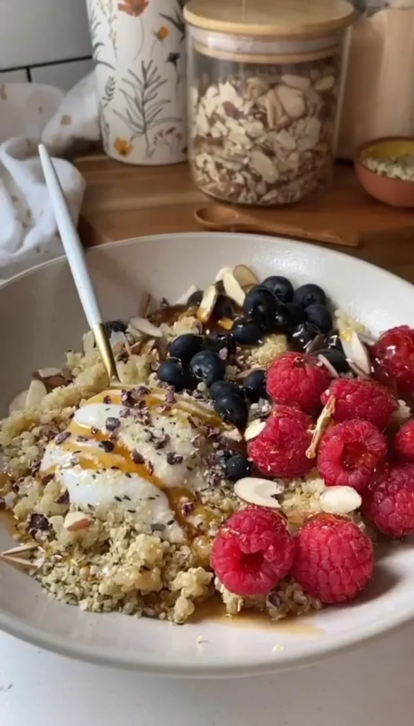 Blueberry Almond Quinoa Bowl