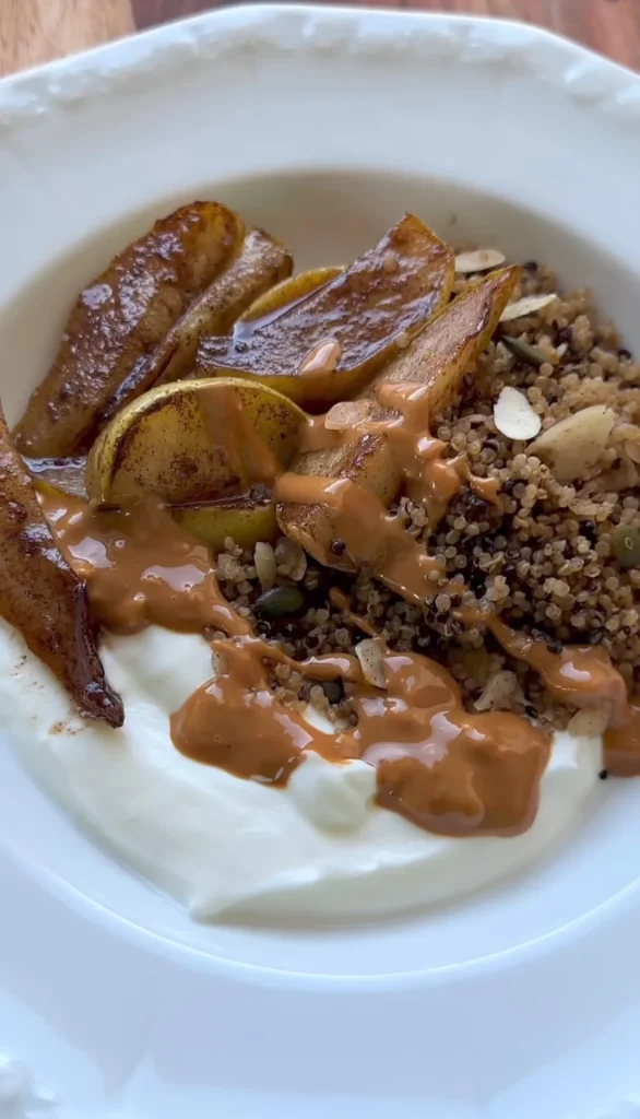 Apple Cinnamon Quinoa Breakfast Bowl