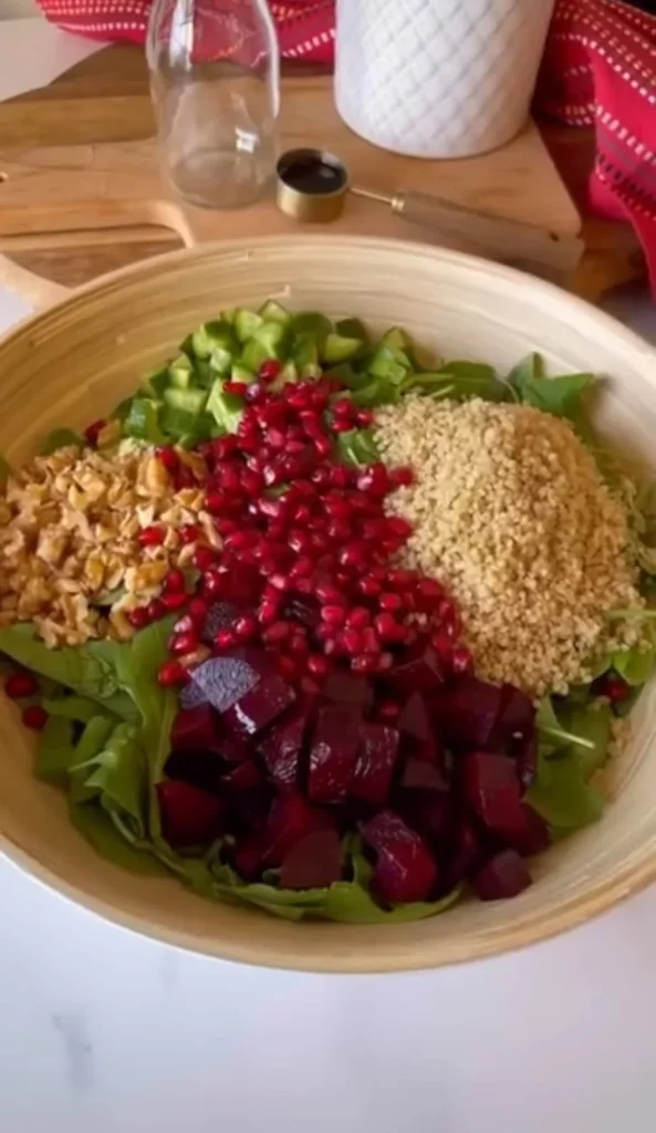 Quinoa, Beet, and Arugula Salad