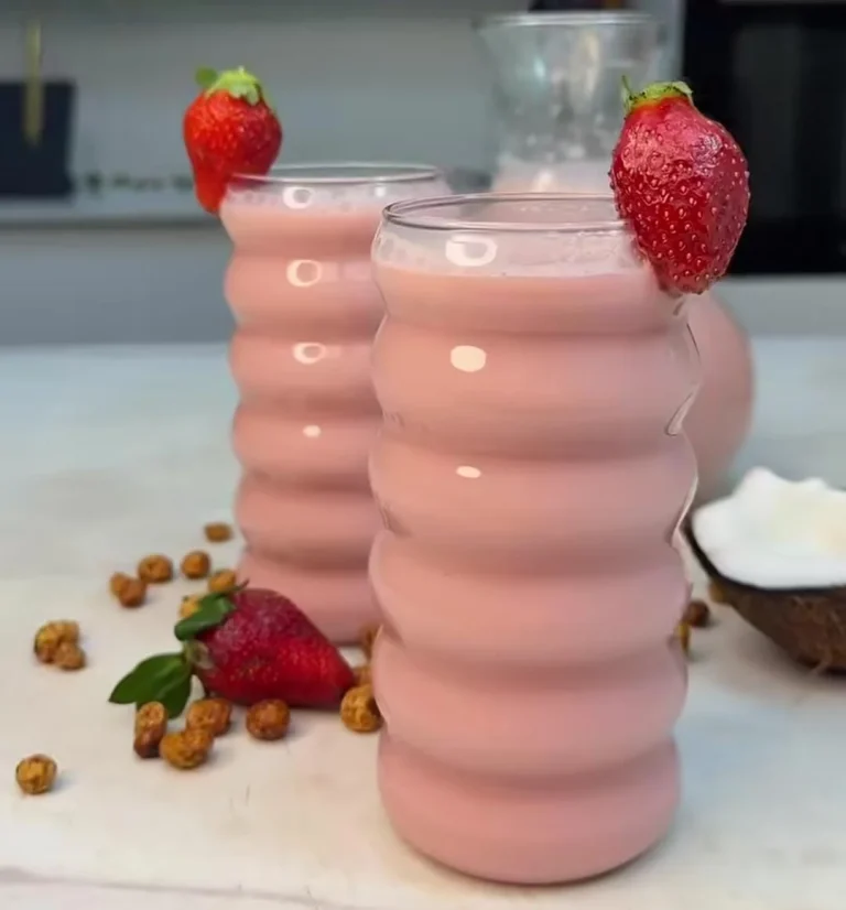 Tropical Strawberry Coconut Smoothie