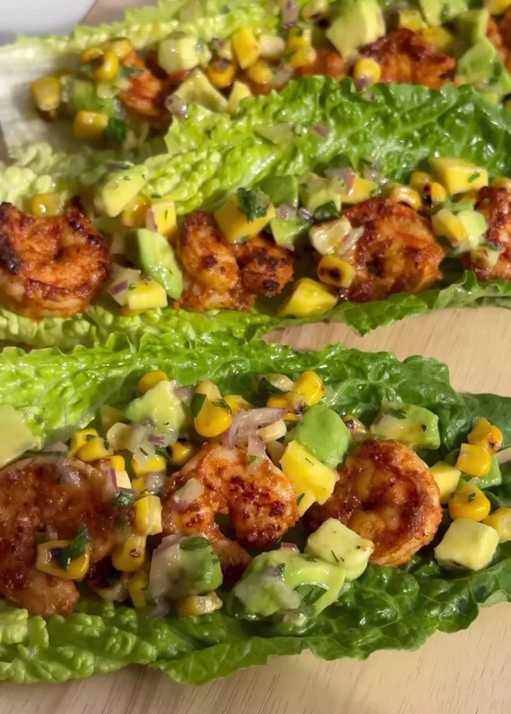 Garlic Shrimp Avocado Wrap