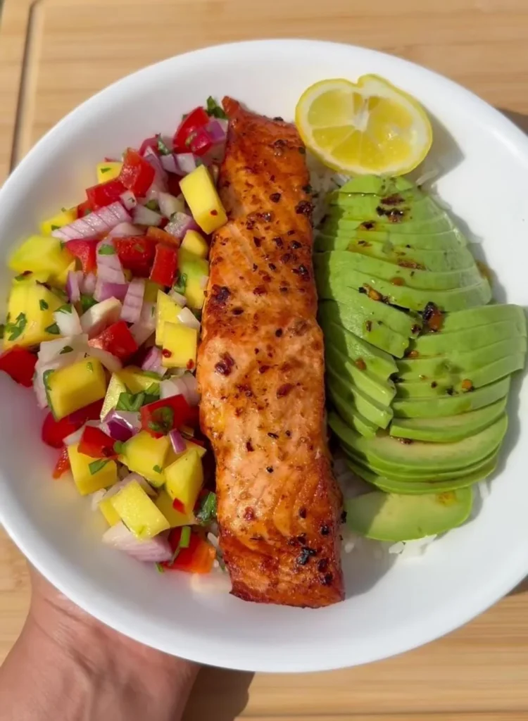 Grilled Salmon Power Bowl