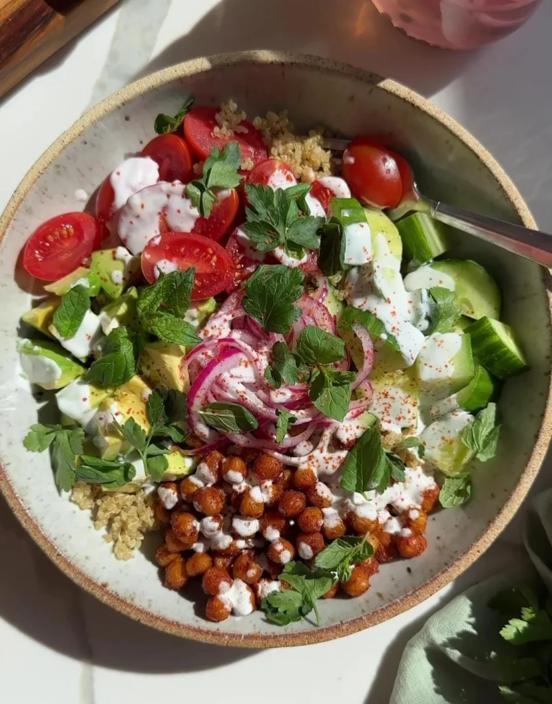 Greek Chicken Salad Bowl