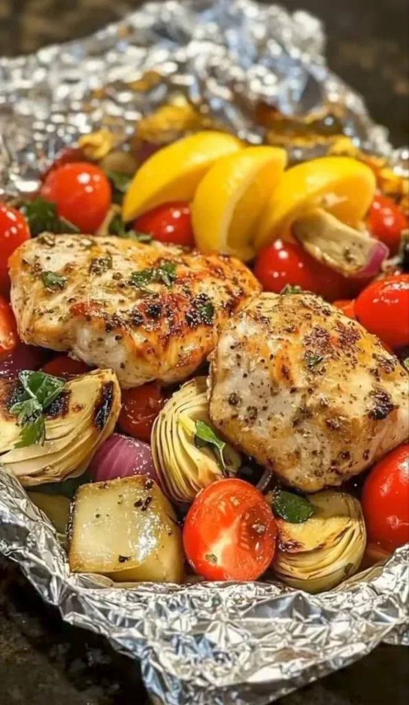 Italian Herb Chicken with Roasted Vegetables