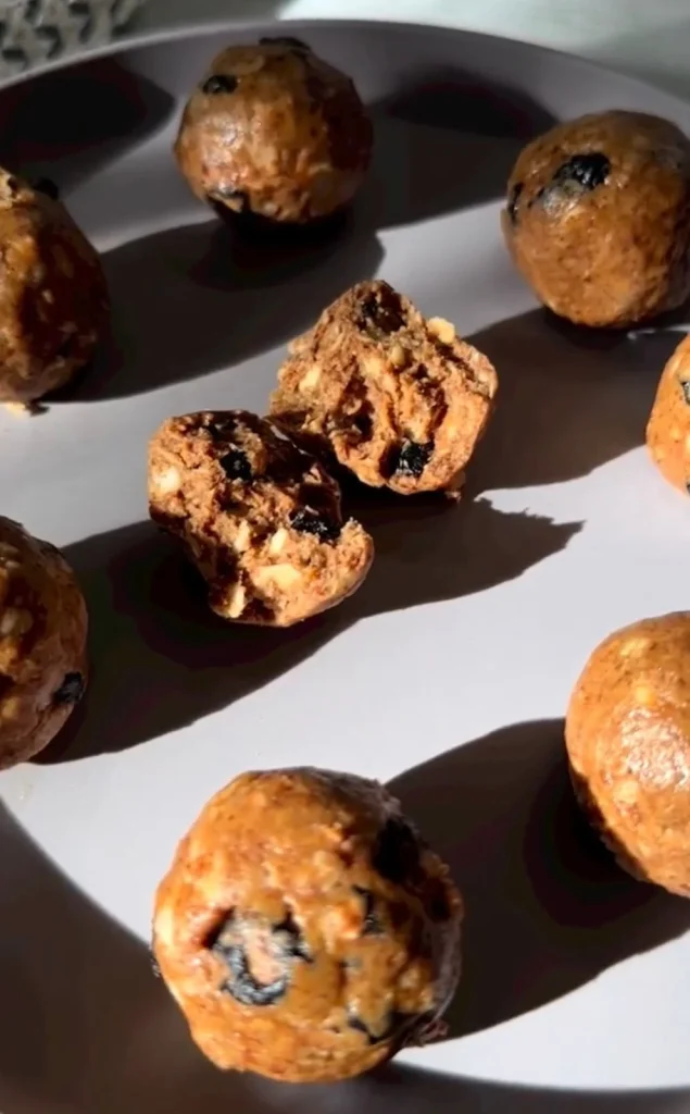 Blueberry Almond Protein Balls