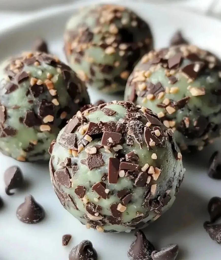 Chocolate Mint Protein Balls