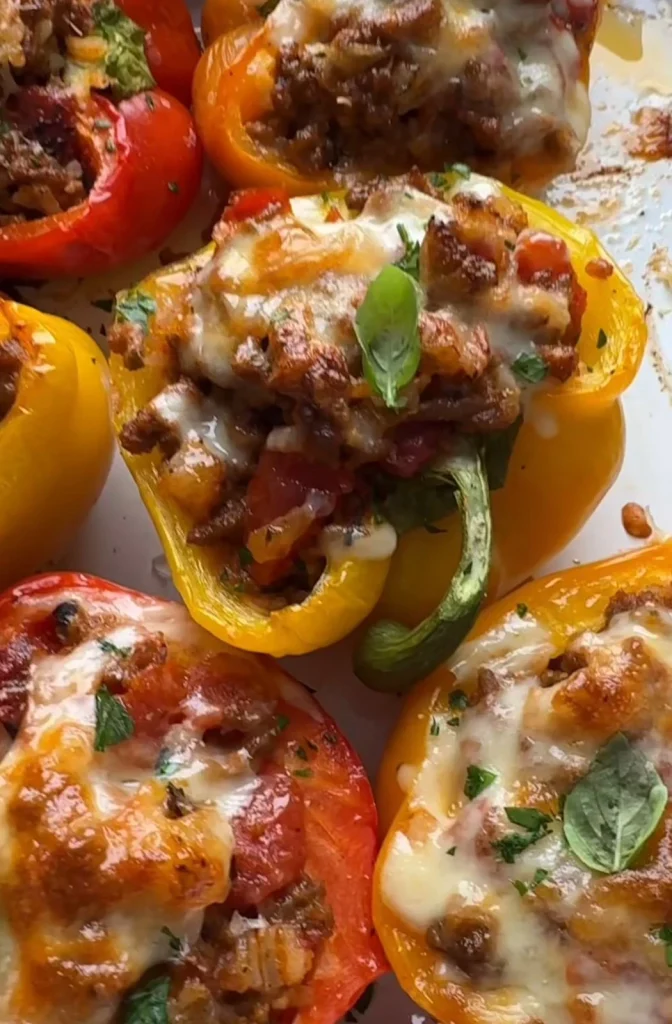 Turkey Stuffed Bell Peppers