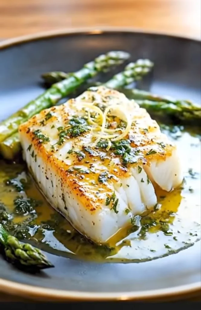 Baked Lemon Herb Cod Light Dinner Bowl