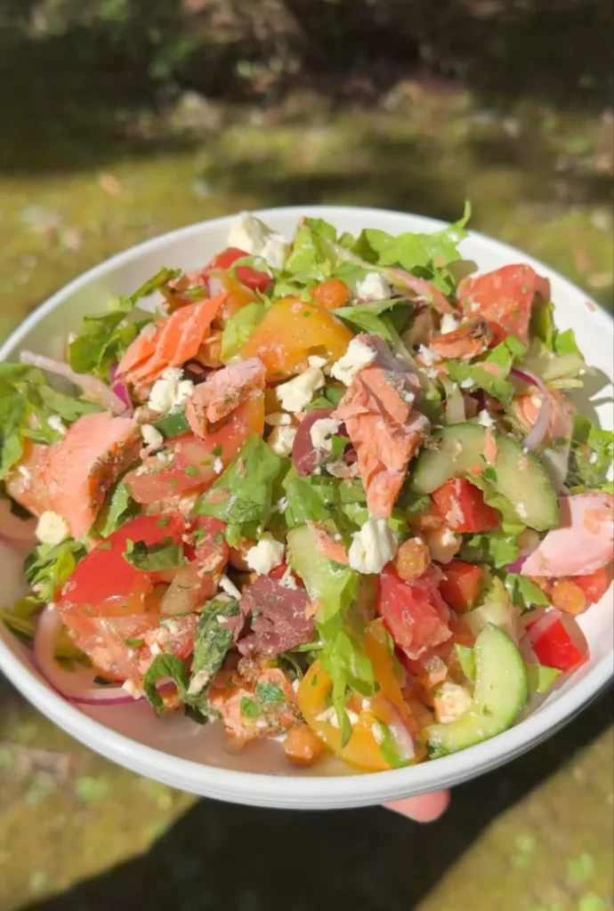 Grilled Salmon Detox Salad Bowl