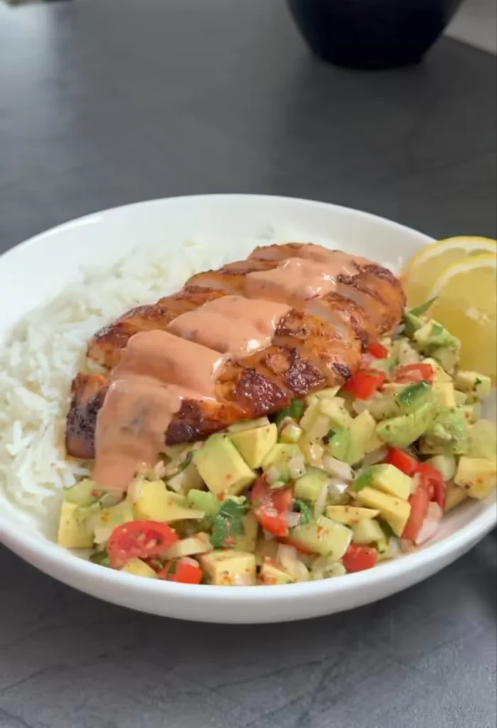 Lemon Garlic Chicken Protein Bowl | Weight Watchers Recipes