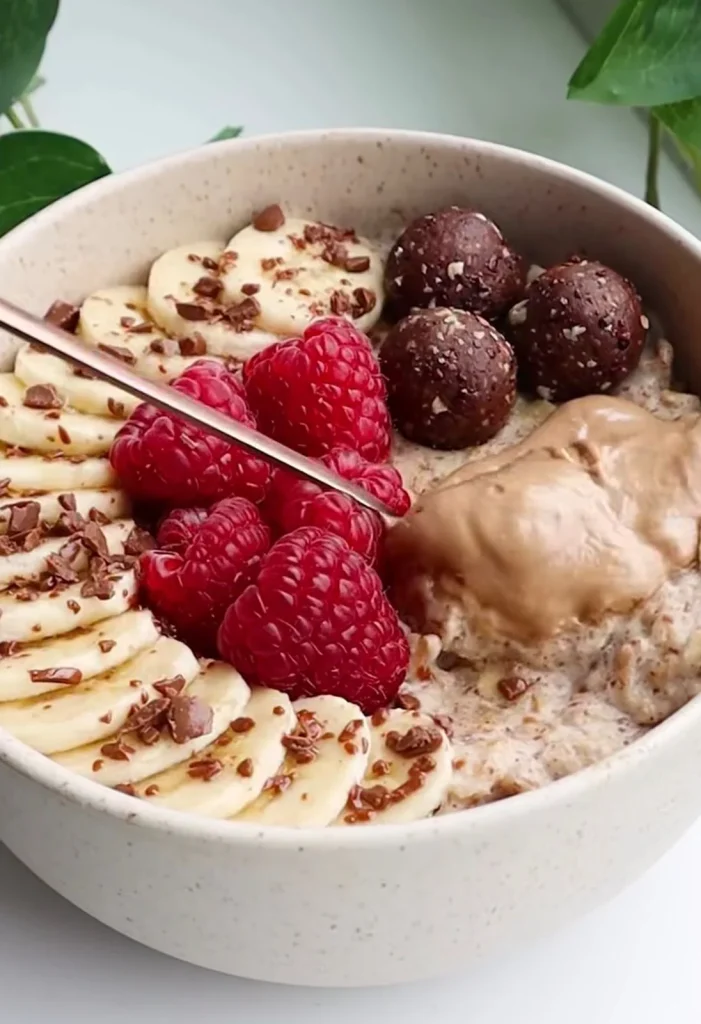 Warm Protein Oat Comfort Bowl | Healthy Food Ideas