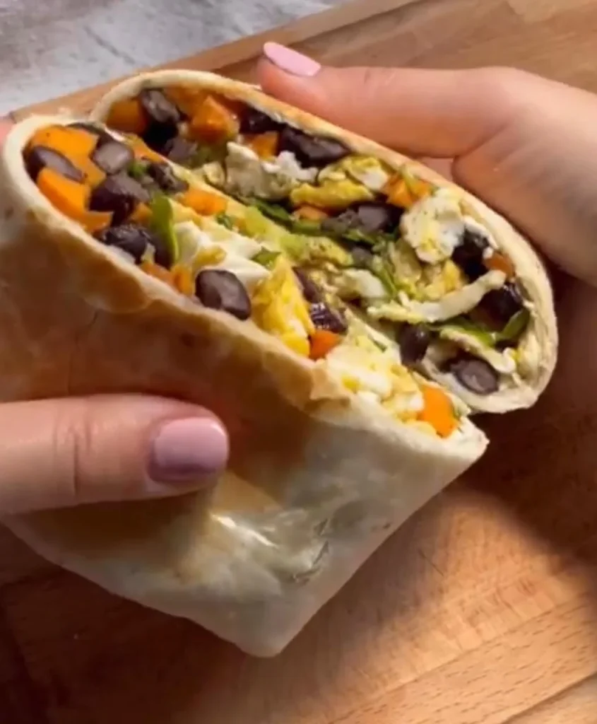  Black Bean High-Fiber Wrap (Quick Clean Eating Meal)