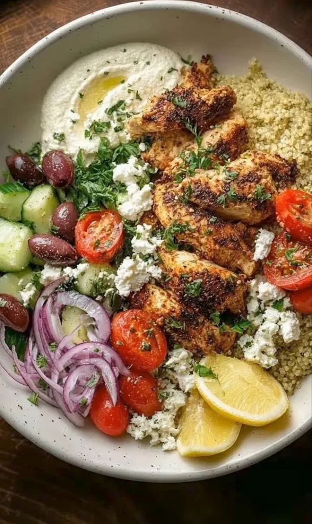 Lemon Garlic Chicken Quinoa Power Bowl